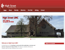 Tablet Screenshot of highstreetumc.com